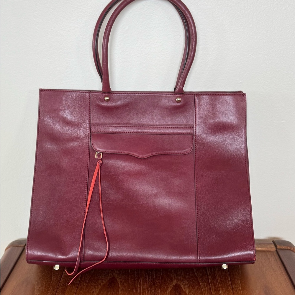Rebecca Minkoff Burgundy Leather Tote Bag